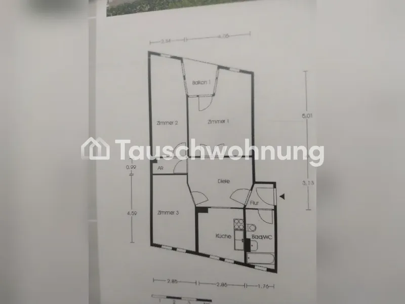 Tauschwohnung: 3 Zimmer gegen 4 Zimmer — photo 1